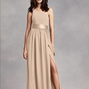 Vera wang size 4 Champaign bridesmaid dress.